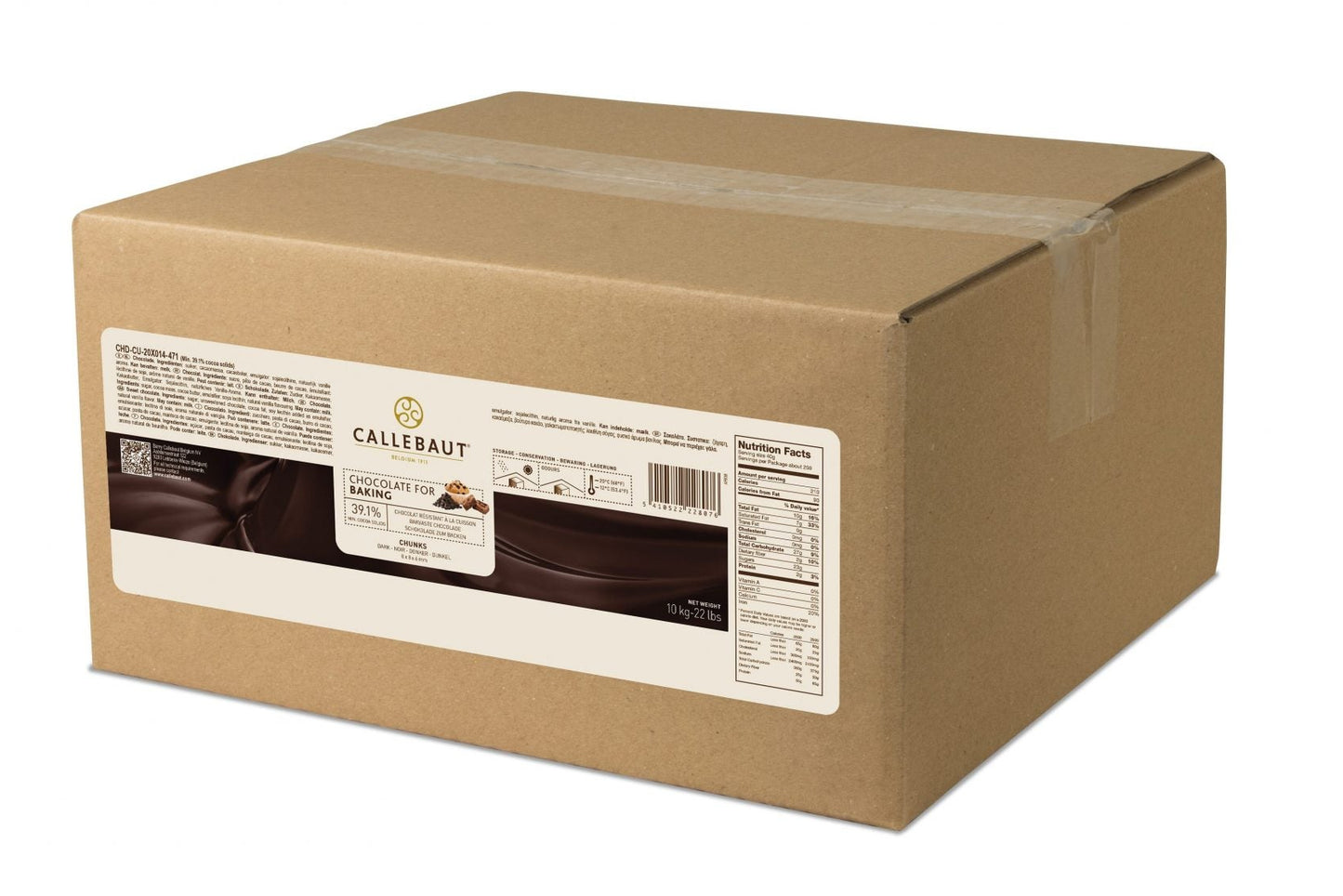 Bake Stable Chocolate - Dark Chunks M - 10kg Box