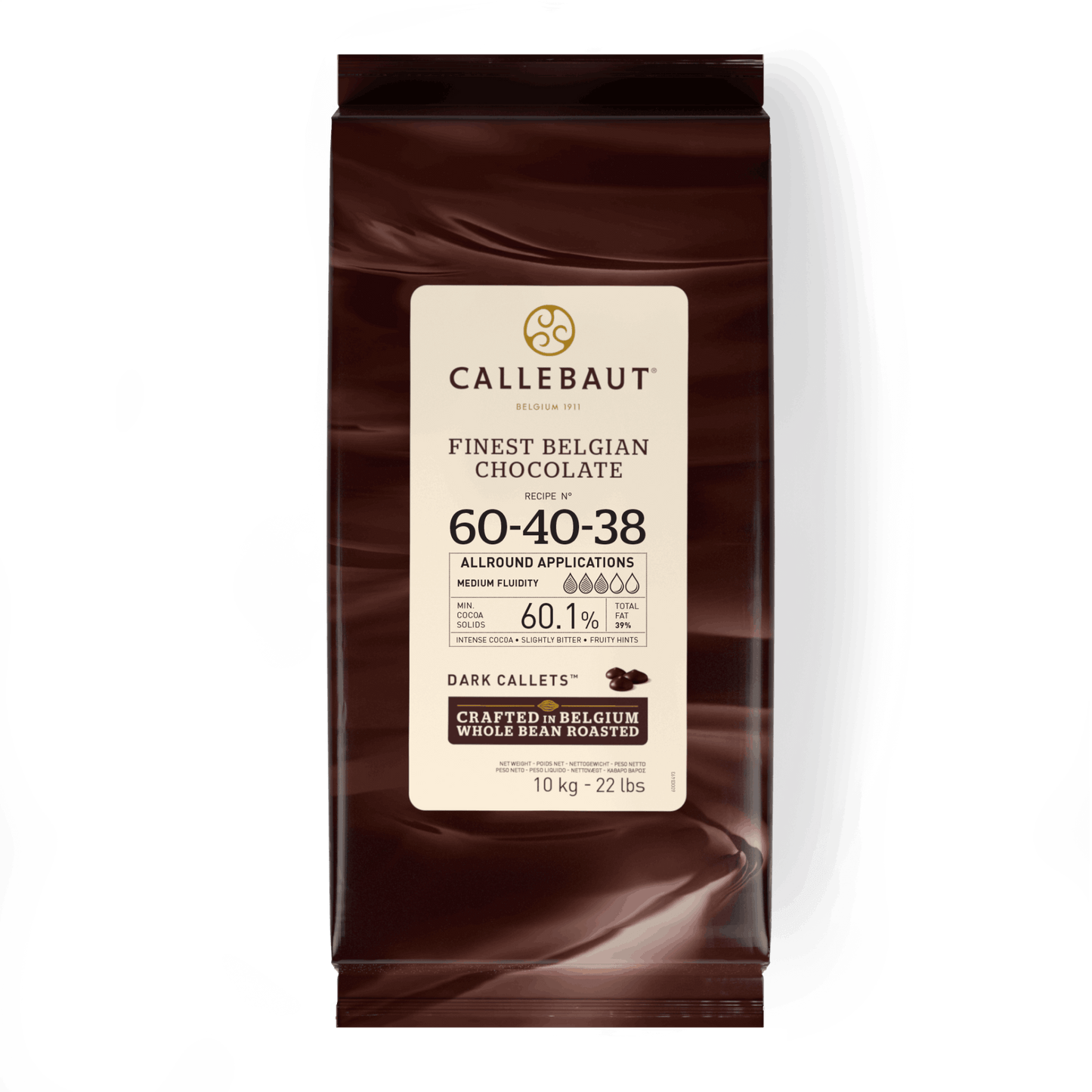 Dark Chocolate - 60-40-38 - 10kg Callets