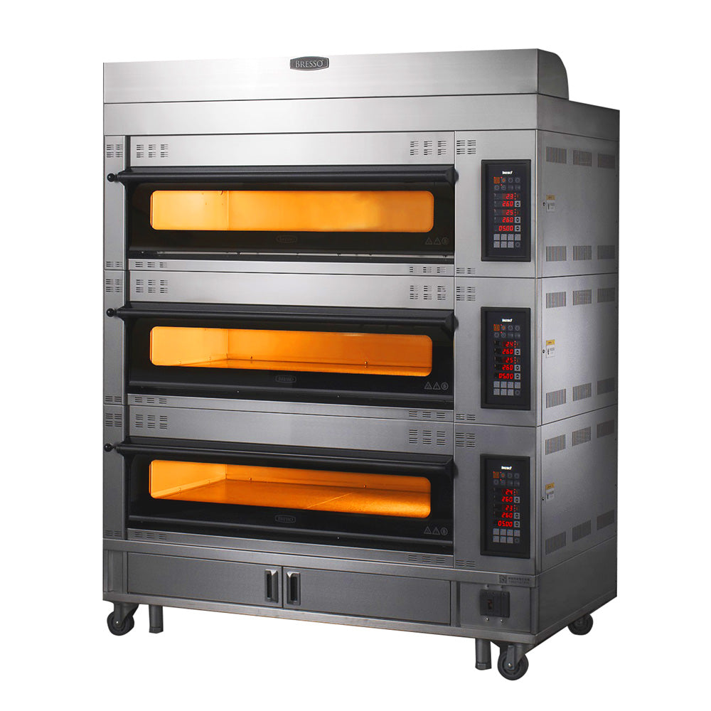 BRESSO ASIAN OVEN - TRIPLE DECK 2 TRAY: HBDO-3002