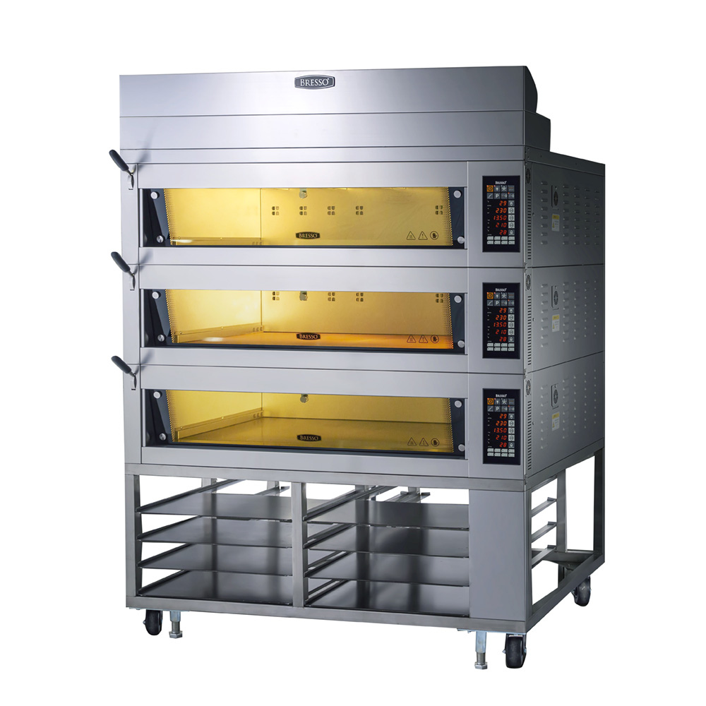 BRESSO EURO OVEN - TRIPLE DECK 2 TRAY: HBWO-3002