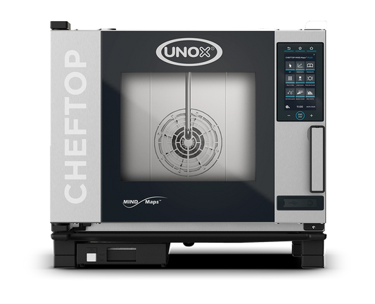 UNOX CHEFTOP MIND.Maps™ PLUS COUNTERTOP COMBI OVEN - 5 TRAYS GN1/1: XEVC-0511-EPRM