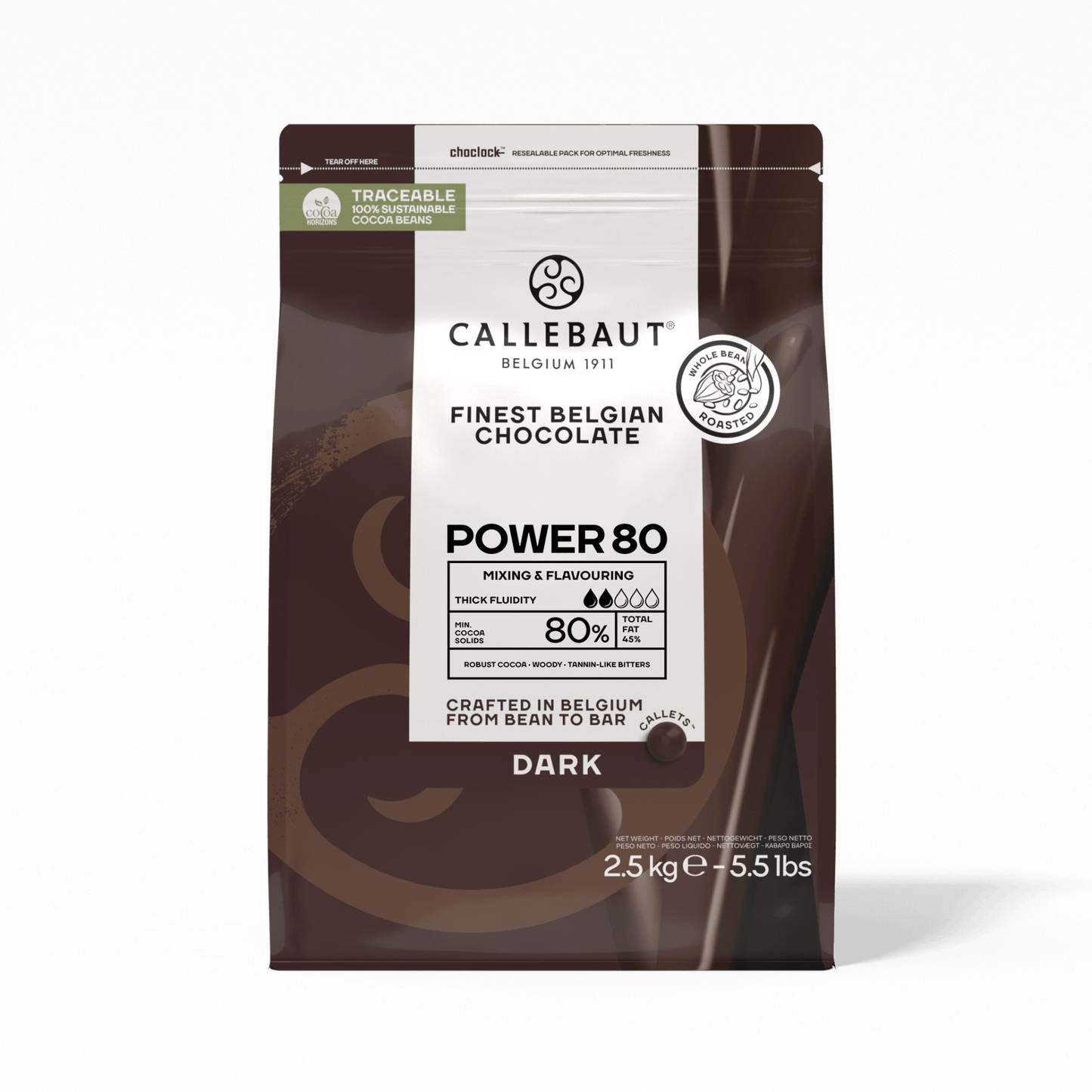Dark Chocolate - Power 80 - 2.5kg Callets